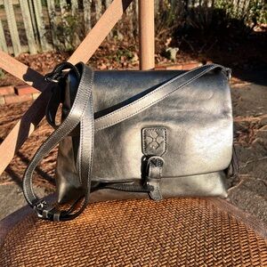 Patricia Nash Mili Leather Medium Flap Crossbody bag